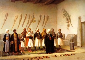 Prayer In The House Of An Arnaut Chief — Jean-léon Gérôme