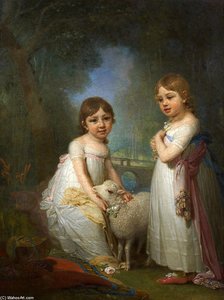 Children With A Lamb — Vladimir Lukich Borovikovsky