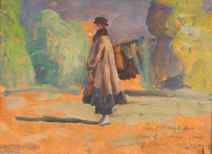 Study Of Mrs Hugh Peel, Owner Of 'poethlyn' — Sir Alfred James Munnings, Impressionism