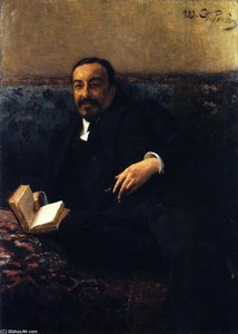 The Vice-president Of The Academy Of Arts, I.i. Tolstoy — Ilya Yefimovich Repin, Contemporary Realism