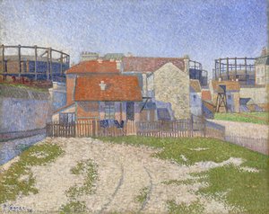 Gasómetros En Clichy — Paul Signac