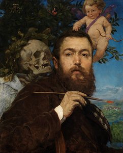 Self-portrait With Cupid And Death — Ганс Тома