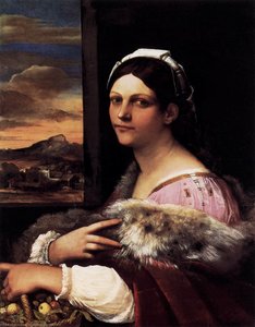 A Young Roman Woman — Sebastiano Del Piombo, High Renaissance