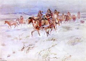 Crees Coming In To Trade — Charles Marion Russell