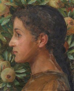 Portrait Of A Girl With Medlars — William Herbert Allen