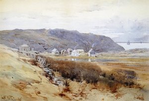 Monhegan Village from Horn's Hill