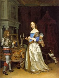 Lady At Her Toilette — Gerard Ter Borch, Baroque