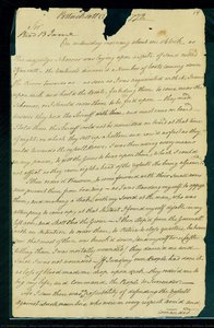 Letter from William Dudingston to Admiral Montagu Letter from William Dudingston to Admiral Montagu, page 1