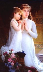 Two Girls Praying — Émile Munier