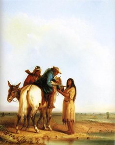 The Thirsty Trapper — Alfred Jacob Miller