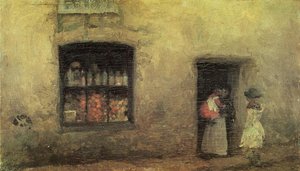 An Orange Note: Sweet Shop — James Abbott Mcneill Whistler, Tonalism Impressionism