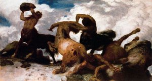Combat De Centaures — Arnold Böcklin
