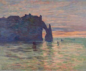 Etretat, Atardecer — Claude Monet, Impresionismo