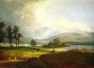 Hudson River Near West Point — Alvan Fisher
