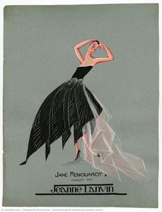 Jane Renouardt dressed by Jeanne Lanvin