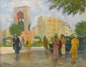 Taksim Square — Nazmi Ziya Güran, Impressionism