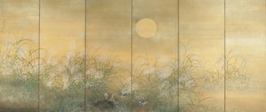 Quail Feeding Amidst Susuki And Kikyo — Matsumura Keibun, Shijō