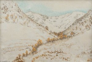 Hinds In Winter — Keith Henderson