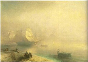 The Bay Of Naples On Misty Morning — Иван Константинович Айвазовский, Romanticism