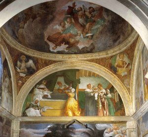 Nativity Of Mary — Lorenzo Lotto, Renaissance