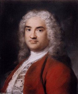 Portrait Of A Gentleman In Red — Rosalba Carriera