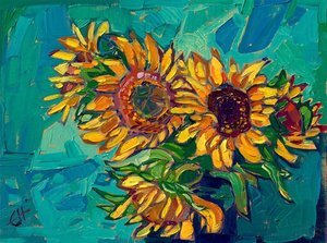 Viridian Sunflowers