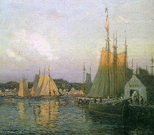 Evening In The Harbor — Wilson Henry Irvine