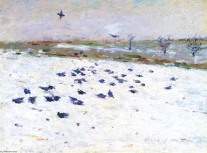 Winter, Giverny — Theodore Robinson
