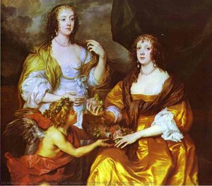 Lady Elizabeth Thimbleby And Dorothy, Viscountess Andover — アントニ・ヴァン・ダイク