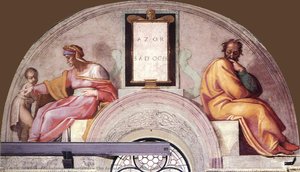 The Ancestors Of Christ: Azor, Sadoch — Michelangelo Morlaiter