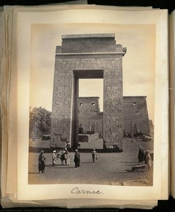 Photo by Francis Frith of the Temple of Khonsu at Karnak