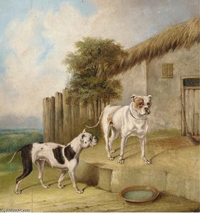 Crib And Rosa By An Outhouse — Abraham Cooper