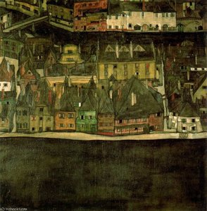 Titelbild (2852) — Egon Schiele, Expressionist Townscape