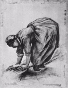 Mujer Campesina, Encorvada — Vincent Willem Van Gogh