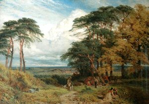 The Gypsys' Encampment Nottingham From Wilford Hill — Henry Thomas Dawson, Romanticism