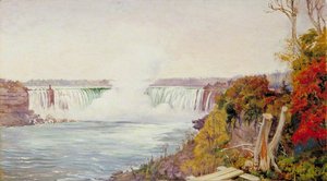 View Of Both Falls Of Niagara — Marianne North