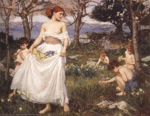 A Song Of Springtime — ジョン・ウィリアム・ウォーターハウス, Romanticism
