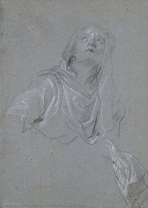 Estudio De Una Virgen Mirando Hacia Arriba — Sir Anthony Van Dyck