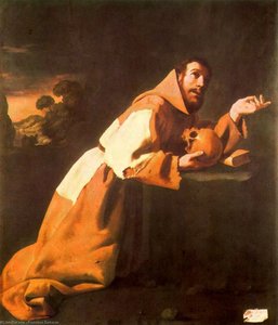 San Francisco Arrodillado — Francisco De Zurbarán, Spanish Baroque