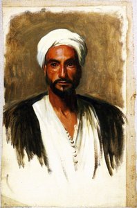 El Hombre Con Turbante Blanco — John Singer Sargent, Impressionistic Brilliance