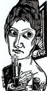 Woman With Candle 1 — Max Beckmann