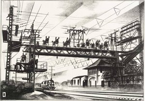 High Voltage Cos Cob — Louis Lozowick