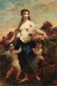 Venus And Cupids — Narcisse Diaz De La Peña