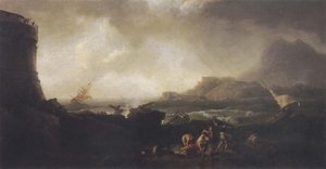 A Shipwreck In Stormy Seas — Adrien Manglard