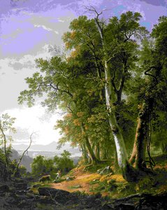 Landscape, Composition, Forenoon — Asher Brown Durand, Hudson River School