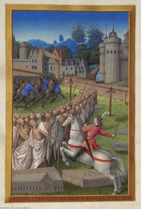 The Horseman Of Death — Limbourg Brothers, Late Medieval Illumination