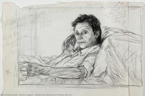 Study for portrait of Helen Garner