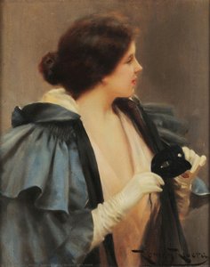 Woman with mask