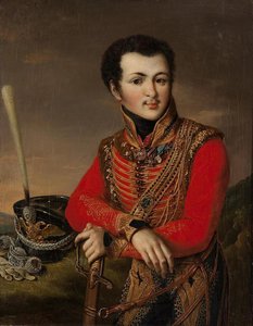 Portrait Of Artemy Lazarev (1791-1813), The Poruchik Of The Life Guards Hussars Regiment — Vasily Andreyevich Tropinin