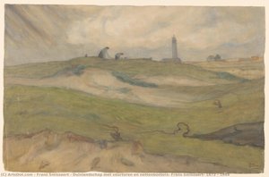 Duinlandschap Met Vuurtoren En Nettenboeters, Frans Smissaert, 1872 - 1944 — Frans Smissaert